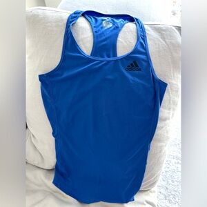 Adidas Womens Blue Climalite Racerback Tank, XS